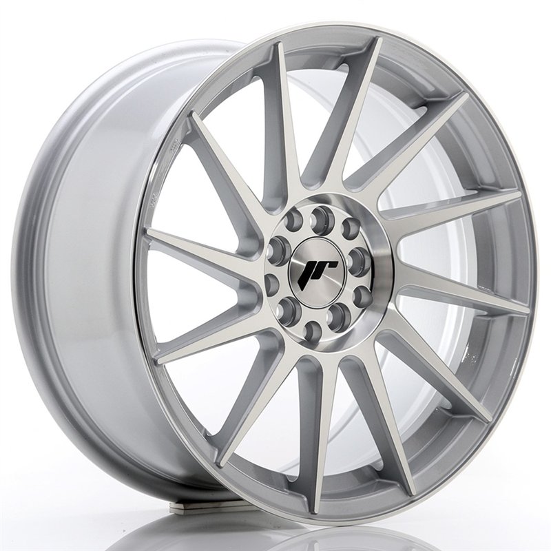Japan Racing JR22 17x8 ET35 4x100/114 Gris Argenté / Poli