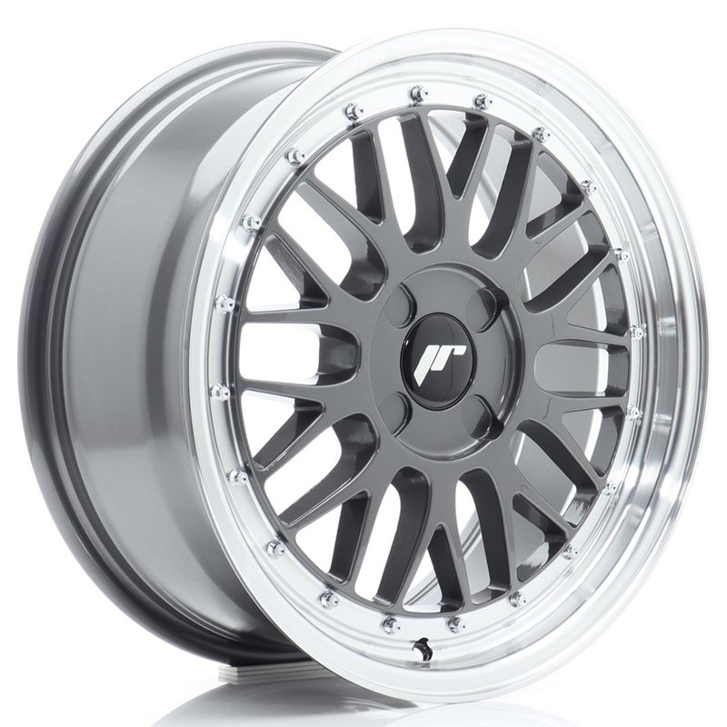 Japan Racing JR23 17x7,5 ET20-40 4H BLANK Hyper Gray et Rebord Poli