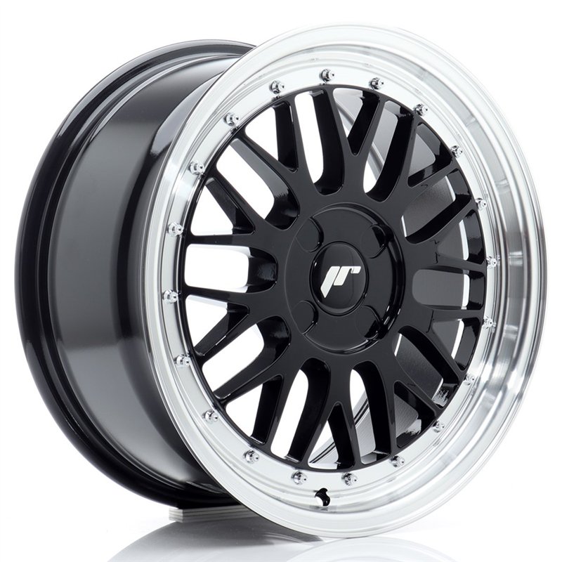 Japan Racing JR-23 17x8" (4 trous - sur mesure) ET20-45, Noir Brillant
