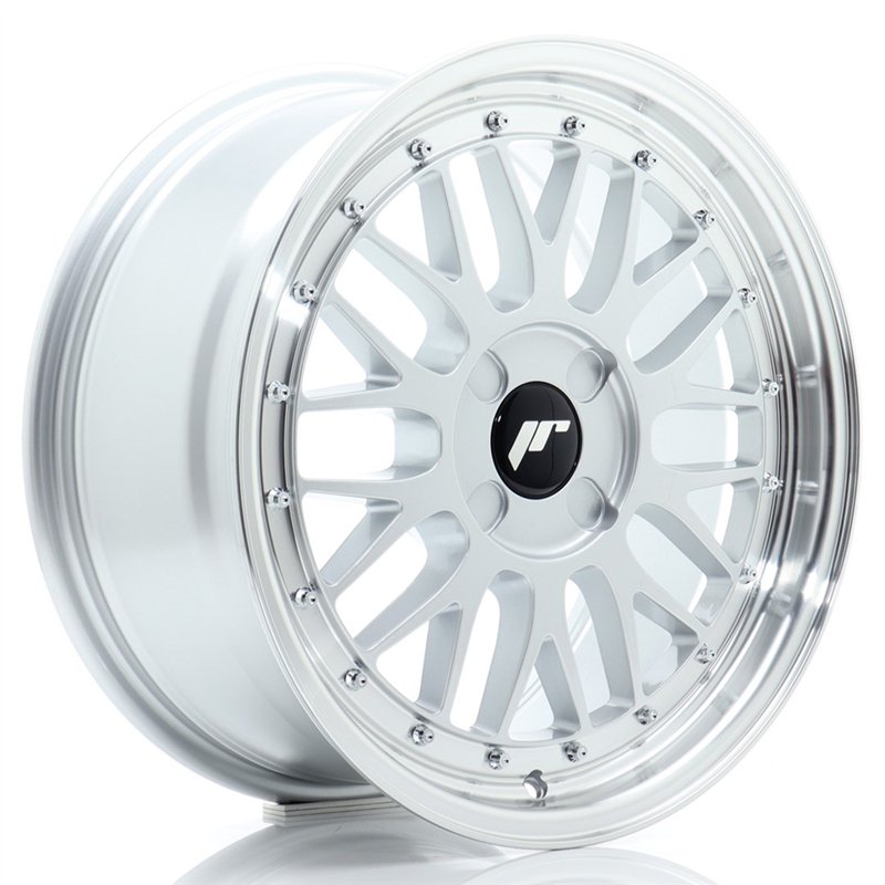 Japan Racing JR-23 17x8" (4 trous - sur mesure) ET20-45, Gris Argenté
