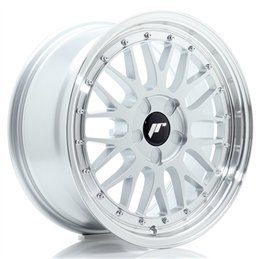 JR Wheels JR23 17x8 ET20-45 5H BLANK Hyper Silver w/ Machined Lip