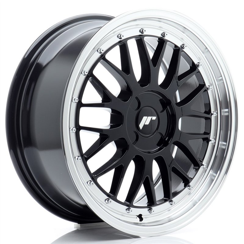 Japan Racing JR-23 18x8" (4 trous - sur mesure) ET20-42, Noir Brillant