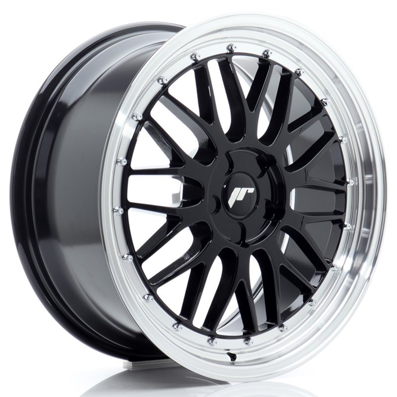 Japan Racing JR-23 19x8.5" (5 trous - sur mesure) ET20-45, Noir Brillant