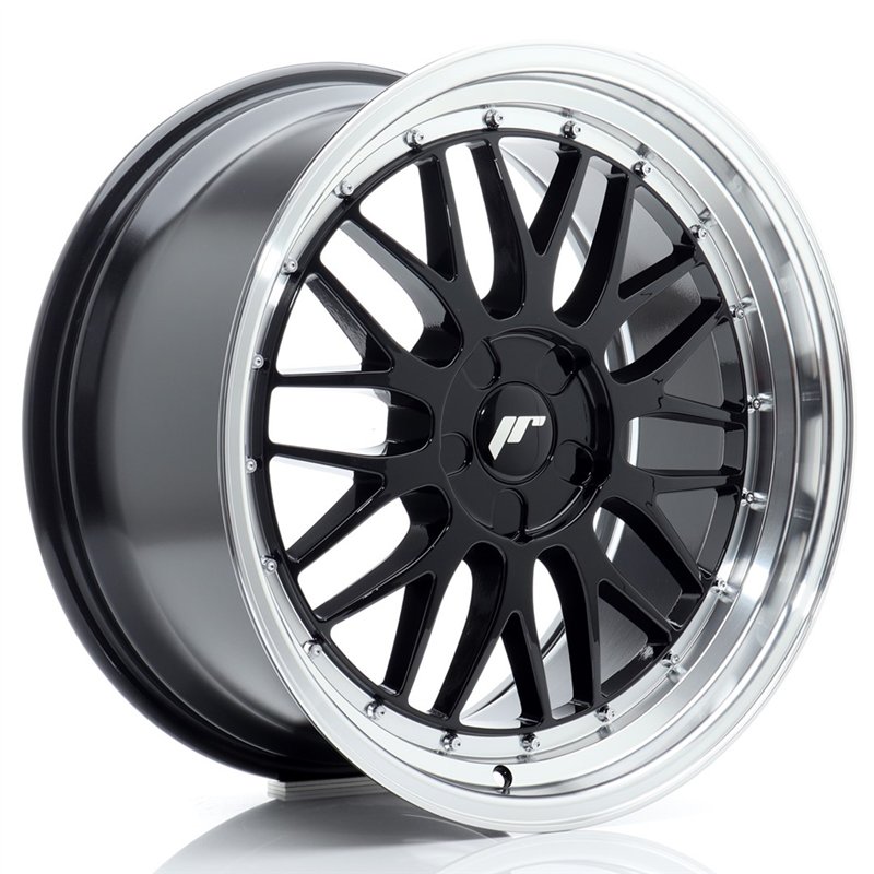 Japan Racing JR-23 19x9.5" (5 trous - sur mesure) ET20-45, Noir Brillant