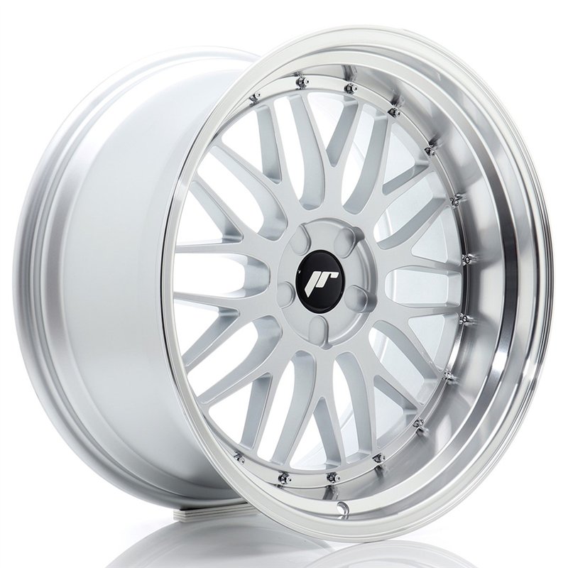 Japan Racing JR23 20x10,5 ET15-25 5H BLANK Hyper Gris Argenté et Rebord Poli