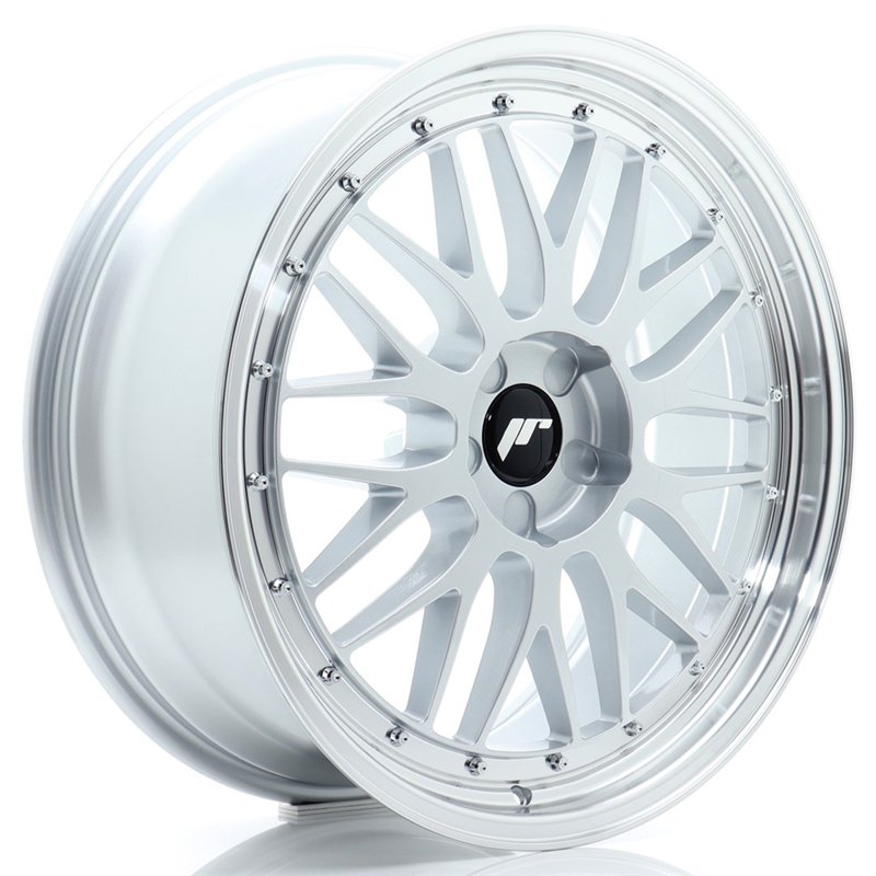 Japan Racing JR-23 20x8" (5 trous - sur mesure) ET20-40, Gris Argenté
