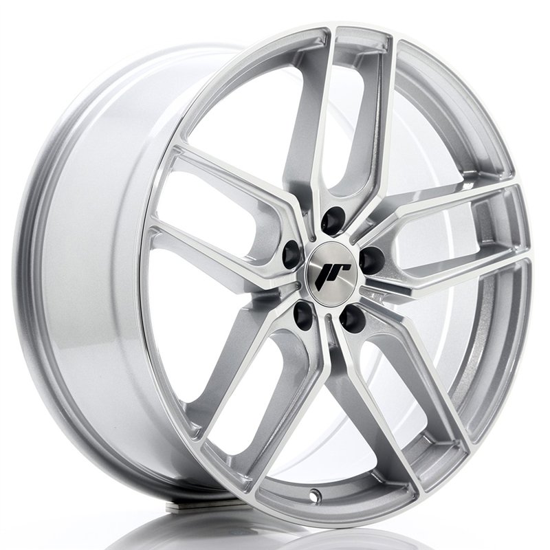 JR Wheels JR25 19x8.5 ET35 5x120 Argent Face Polie