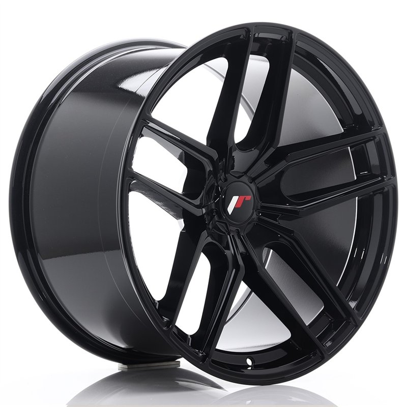 Japan Racing JR-25 20x11" (5 trous - sur mesure) ET20-40, Noir / Brillant