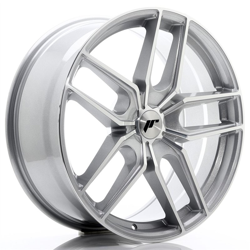 Japan Racing JR-25 20x8.5" (5 trous - sur mesure) ET20-40, Gris Argenté / Poli