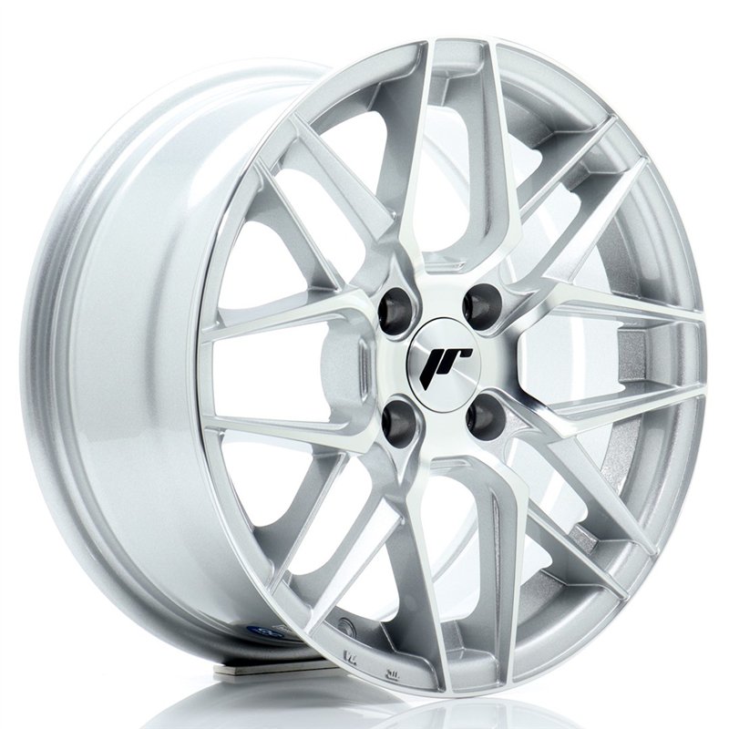 Japan Racing JR-28 15x7" 4x100 ET25, Gris Argenté / Poli