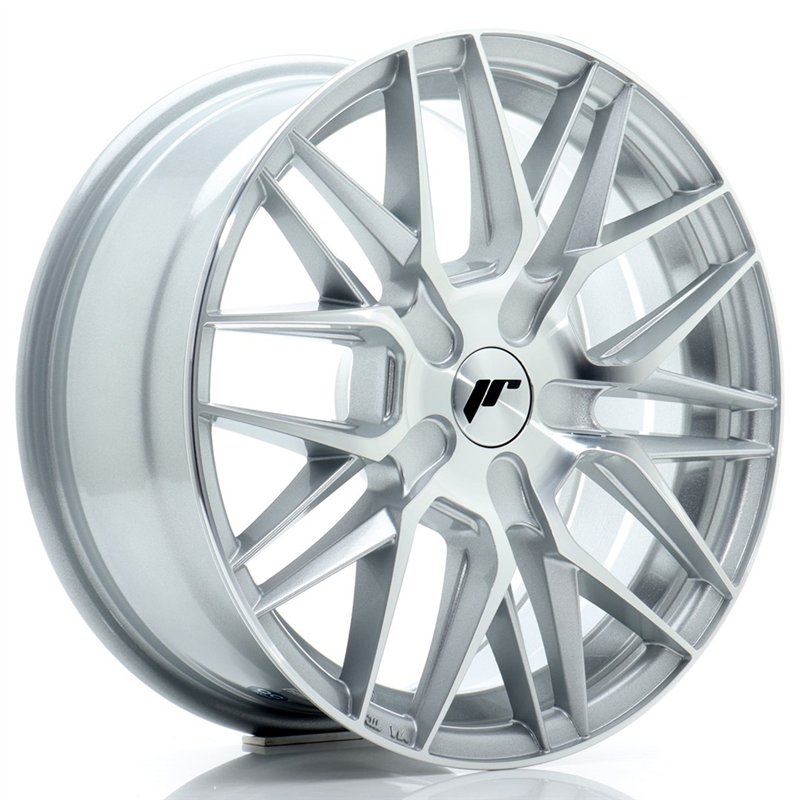 Japan Racing JR-28 16x7" (4 & 5 trous - sur mesure) ET20-40, Gris Argenté