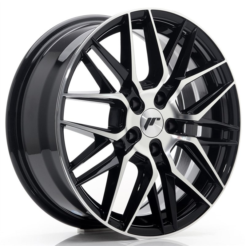 Japan Racing JR-28 17x7" 5x114.3 ET40, Noir Brillant / Poli