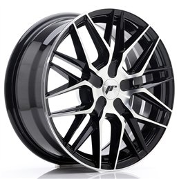Japan Racing JR-28 17x8" (4 & 5 trous - sur mesure) ET25-40, Noir / Brillant