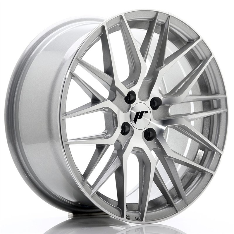 Japan Racing JR28 17x8 ET40 4x100 Gris Argenté / Poli