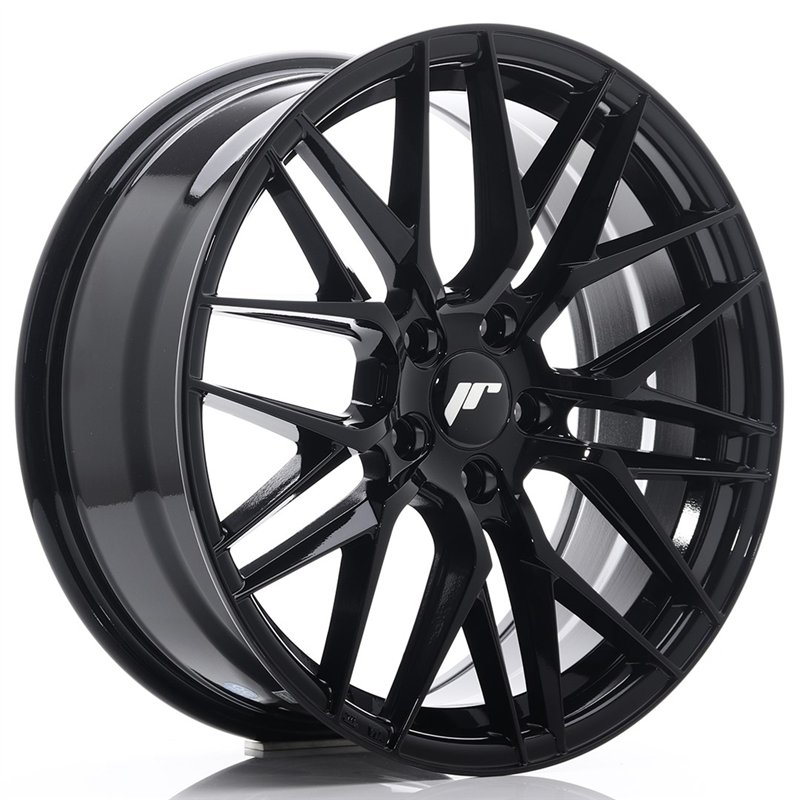 JR Wheels JR28 18x7.5 ET40 5x112 Noir Brillant