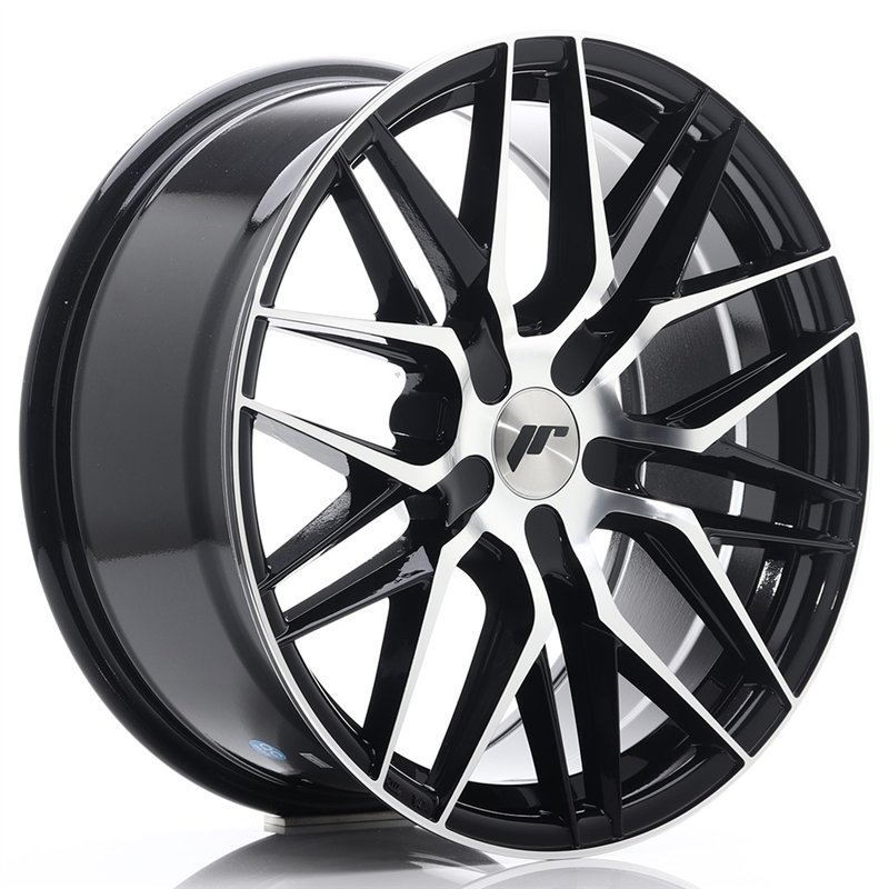 Japan Racing JR28 18x8,5 ET20-40 5H BLANK Noir Brillant et Branches Polies