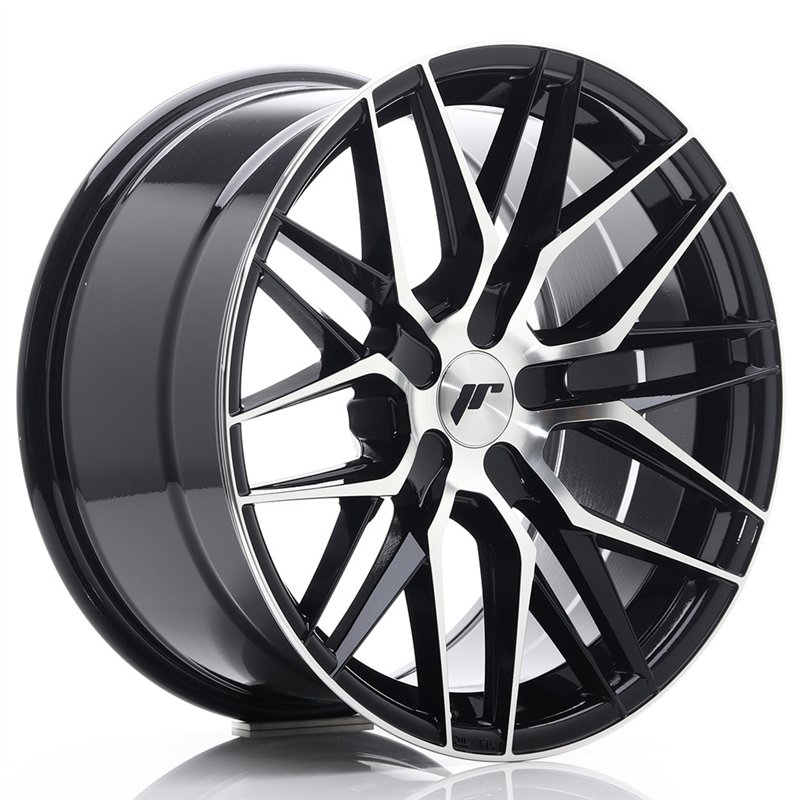 Japan Racing JR-28 Extreme Concave 18x9.5" (5 trous - sur mesure) ET20-40, Noir / Brillant