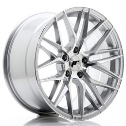 JR Wheels JR28 18x9.5 ET40 5x112 Argent Face Polie