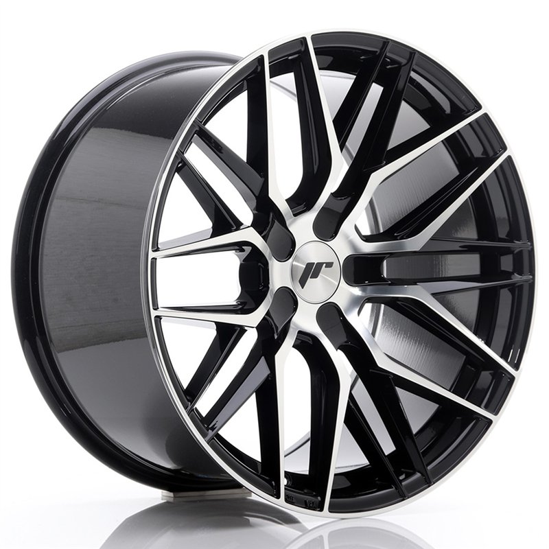 Japan Racing JR-28 Extreme Concave 19x10.5" (5 trous - sur mesure) ET20-40, Noir / Brillant
