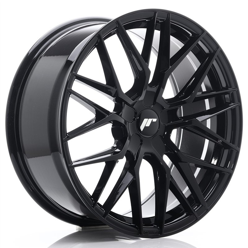Japan Racing JR-28 19x8.5" (5 trous - sur mesure) ET20-40, Noir / Brillant