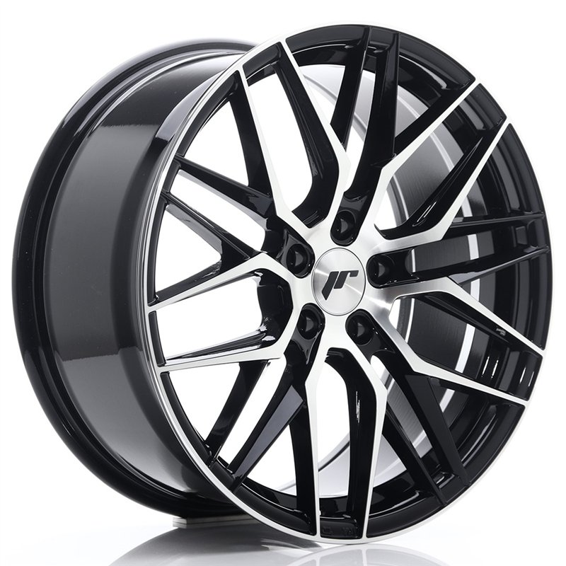 Japan Racing JR-28 19x8.5" 5x120 ET35, Noir Brillant / Poli