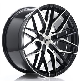 Japan Racing JR28 20x10 ET20-40 5H BLANK Noir Brillant et Branches Polies
