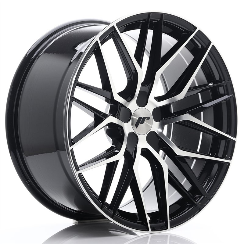 Japan Racing JR28 20x10 ET40 5x114,3 Noir Brillant et Branches Polies