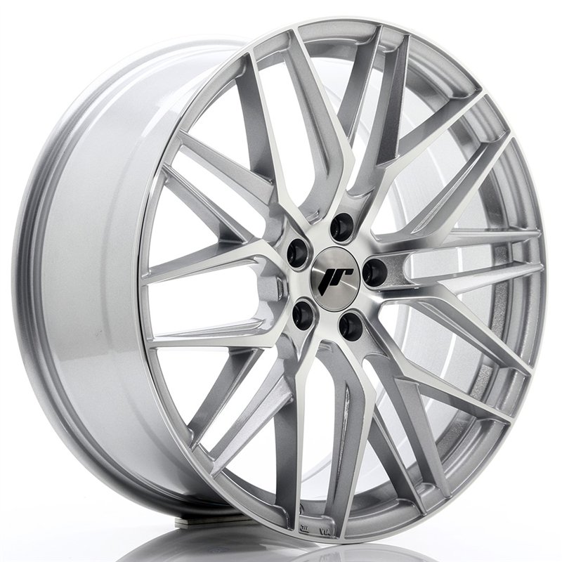 JR Wheels JR28 20x8.5 ET40 5x112 Argent Face Polie