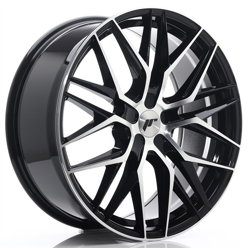 Japan Racing JR-28 Extreme Concave 21x9" (5 trous - sur mesure) ET15-45, Noir / Poli