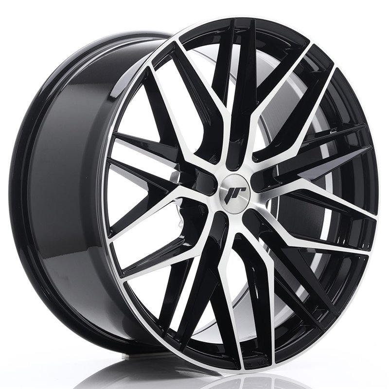 Japan Racing JR-28 Extreme Concave 22x10.5" (5 trous - sur mesure) ET15-50, Noir / Poli