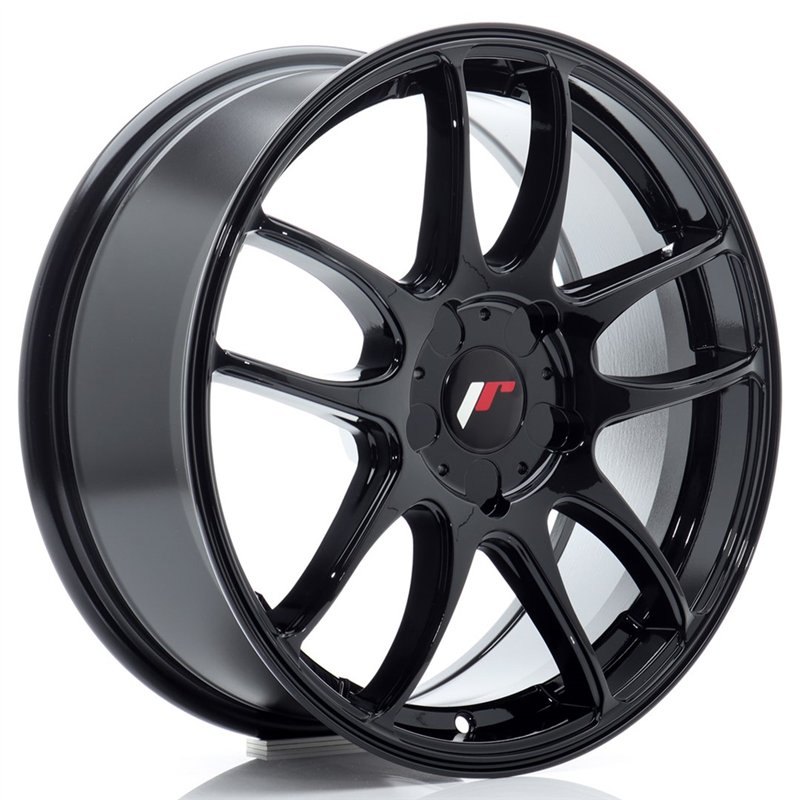 Japan Racing JR-29 17x7" (5 trous - sur mesure) ET20-48, Noir Brillant