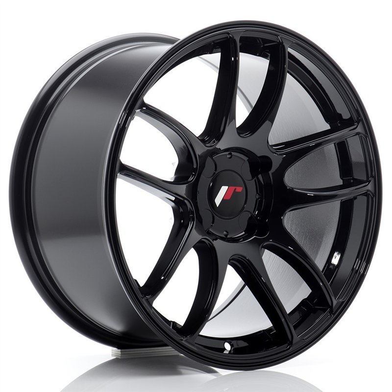 Japan Racing JR-29 Extreme Concave 17x9" (4 trous - sur mesure) ET20-38, Noir Brillant