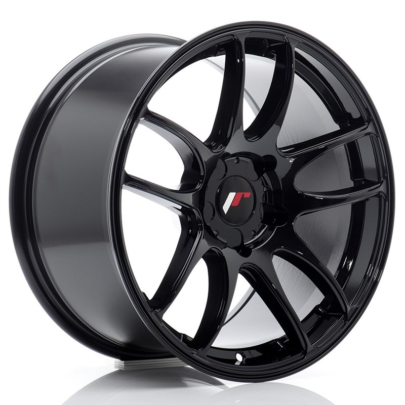 Japan Racing JR-29 Extreme Concave 17x9" (5 trous - sur mesure) ET20-38, Noir Brillant