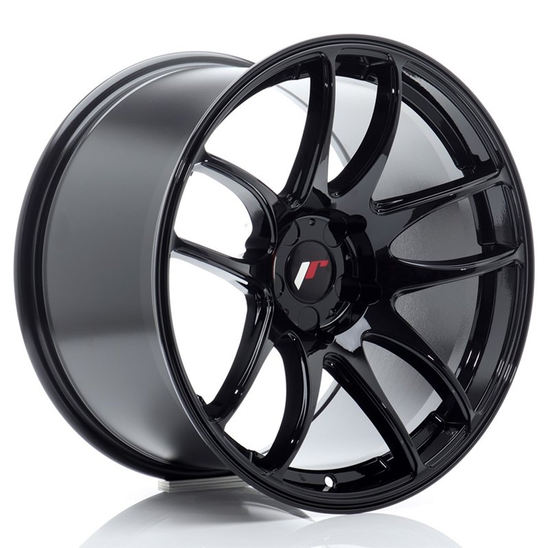 Japan Racing JR-29 Extreme Concave 18x10.5" (5 trous - sur mesure) ET15-28, Noir Brillant