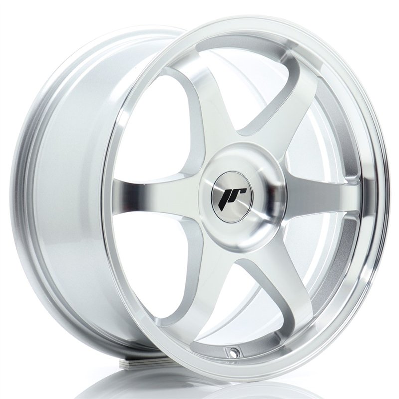 Japan Racing JR-3 17x8" (4 & 5 trous - sur mesure) ET20-35, Gris Argenté