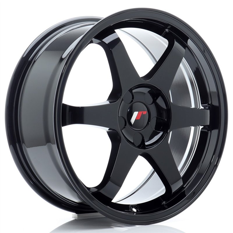 Japan Racing JR-3 18x8" (5 trous - sur mesure) ET20-45, Noir Brillant