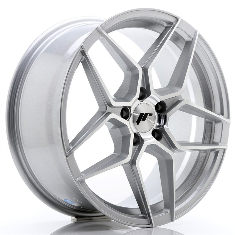 JR Wheels JR34 18x8 ET35 5x120 Argent Face Polie