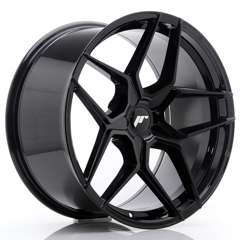 Japan Racing JR-34 Extreme Concave 20x10" (5 trous - sur mesure) ET20-40, Noir Brillant