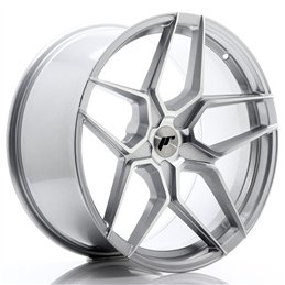 Japan Racing JR-34 Extreme Concave 20x10" (5 trous - sur mesure) ET20-40, Gris Argenté / Poli