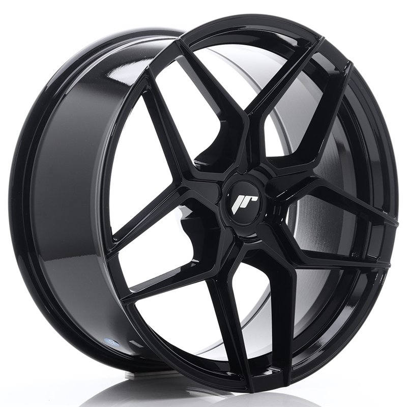 Japan Racing JR-34 Extreme Concave 20x9" (5 trous - sur mesure) ET20-40, Noir Brillant