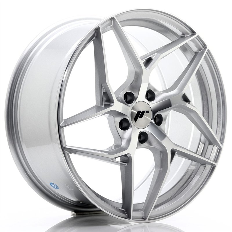 JR Wheels JR35 19x8.5 ET45 5x112 Argent Face Polie