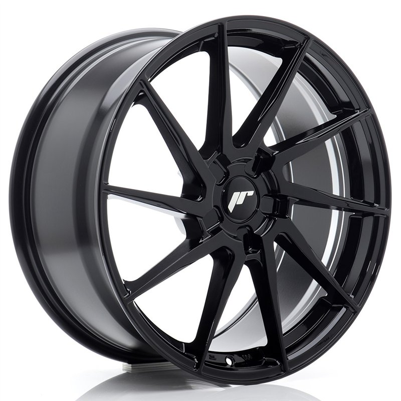 Japan Racing JR-36 19x8" (5 trous - sur mesure) ET20-40, Noir Brillant