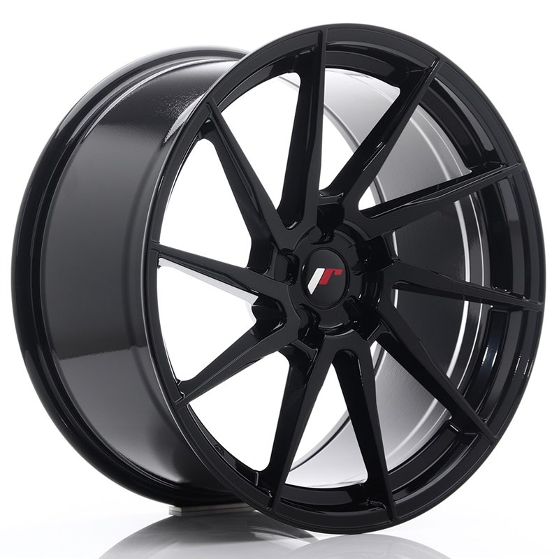 Japan Racing JR-36 Extreme Concave 20x10" (5 trous - sur mesure) ET20-45, Noir Brillant