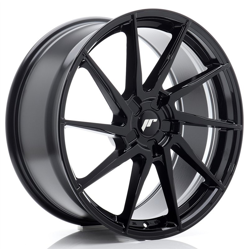 Japan Racing JR-36 20x8.5" (5 trous - sur mesure) ET20-45, Noir Brillant