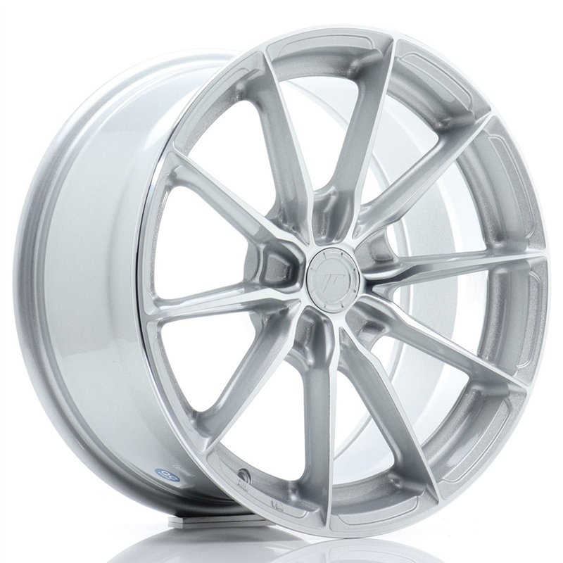 Japan Racing JR37 17x8 ET20-40 5H BLANK Gris Argenté / Poli