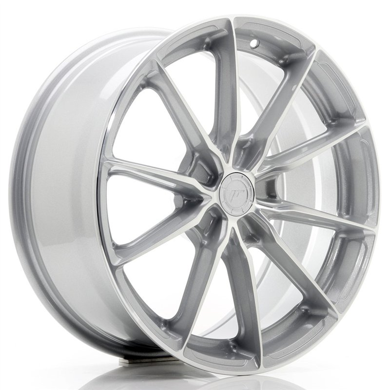 Japan Racing JR-37 18x8" (5 trous - sur mesure) ET20-45, Gris Argenté