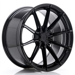 Japan Racing JR-37 Extreme Concave 19x9.5" (5 trous - sur mesure) ET20-45, Noir Brillant