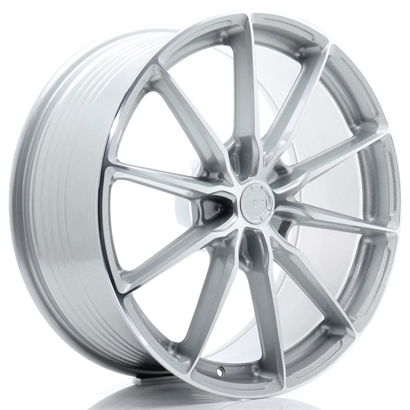 Japan Racing JR37 21x10 ET10-64 5H BLANK Gris Argenté / Poli