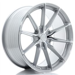 Japan Racing JR-37 Extreme Concave 21x11" (5 trous - sur mesure) ET11-55, Gris Argenté / Poli