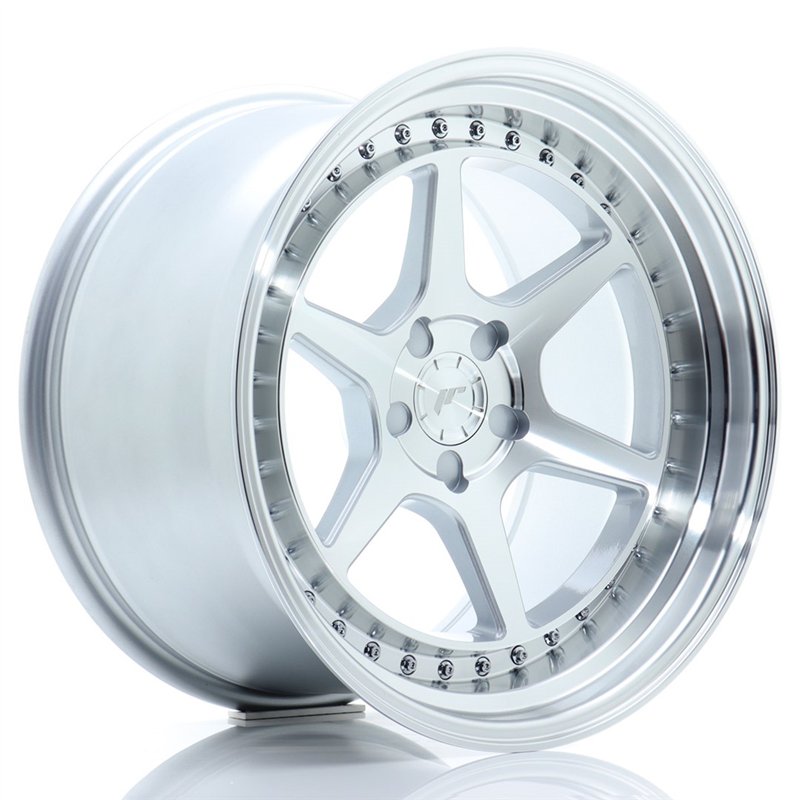 Japan Racing JR43 18x10,5 ET15-22 5H BLANK Gris Argenté / Poli